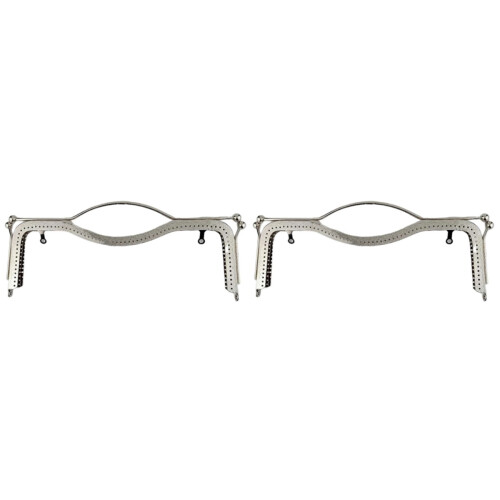 2 Pack Bag Clasps For Making Handbag Purse Frame Kiss Lock