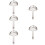 5Pcs Premium Silver Bar Strainer Spoon for Cocktail Ice and Fruit Tea 8