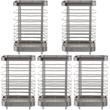 5Pcs Sturdy Stainless Steel Cutlery Holder for Kitchen Desktop