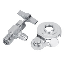 Valve de distribution avec joint en caoutchouc, poinçon manuel pour un réglage précis du débit de pression dans les systèmes de climatisation