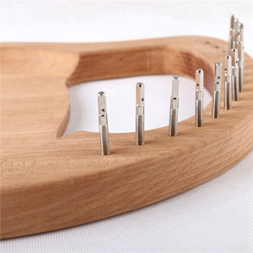 21Pcs Tuning Pins with L-Shape Tuning Wrench for Lyre Harp Strings and Other Primitive Stringed Instruments 1