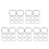 40Pcs Black Rubber Microphone Shock Mount Bands for Outdoor Use 1