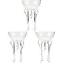 3Pcs Assorted Color Glass Goblets Reusable Cups for Wine and Drinks
