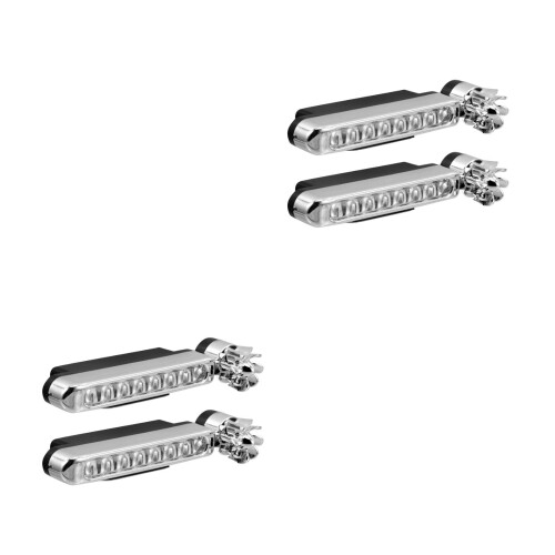 4Pcs Wind Power Auto Running Lights White with 180 Adjustable Bracket