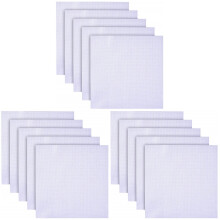 30Pcs White Cross-Stitch Cloth Durable Soft Embroidery Fabric for DIY