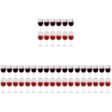 96Pcs Faux Resin Miniature Wine Cups for Dolls House and Micro Scenes