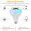 RGBW LED Bluetooth Bulb E27 6W with Remote 4