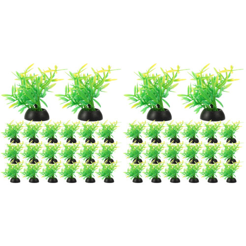 2 Pieces Aquarium Plants Artificial Realistic Fish Tank Decorations