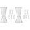 12Pcs Reusable Reusable Double Jigger Bar Measuring Cups Clear Cocktail Tools 1