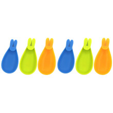 6Pcs Eco-Friendly Silicone Glass Identifier Rabbit Shape for Home Use