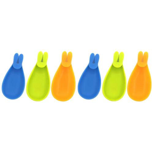 6Pcs Eco-Friendly Silicone Glass Identifier Rabbit Shape for Home Use