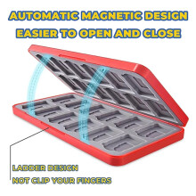Game Card Opbergdoos Magnetisch Openen en Sluiten voor NS/ OLED Kaartdoos TF Kan 24 Stuks Opbergen