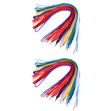 24Pairs Assorted Color Flat Shoelaces for Sneakers Sports Shoes Boots