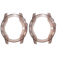 2Pcs Protective Frame Cover for 5X Watch Black Thick Durable Shell