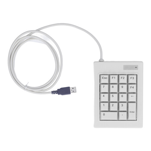 18-Key Mechanical Numeric Keypad, Silent Key Typing, Plug And Play, Small And Compact, Compatible With Multiple Systems