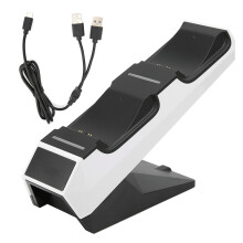 Ps5Accessories Charging Station With One-Touch Master Switch & Dual-Color Led Indicators, Fast Charging For Dualsense Controllers