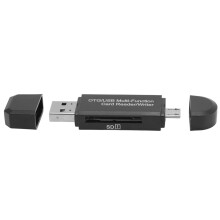 Assistente de dados multiplataforma, leitor de cartão de memória portátil para cartões de armazenamento SD, XC, SDHC, SD, MMC, RS, MMC e UHS-I, 2