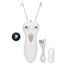 Cordless Operation Facial Hair Removal Device With Natural Cotton Thread, Effective Depilation Threading Tool That Is Safe And Gentle On All Skin