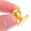 Sewing Buttons For Uniforms Plastic Golden 50pcs 4