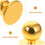Sewing Buttons For Uniforms Plastic Golden 50pcs 10