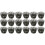 2 Count Gold Cupcake Liners Decorating Kit Clear Stand Black 1