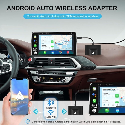 Ασύρματο Dongle Android Auto, Ασύρματος προσαρμογέας Android Auto γενικής συμβατότητας για 1