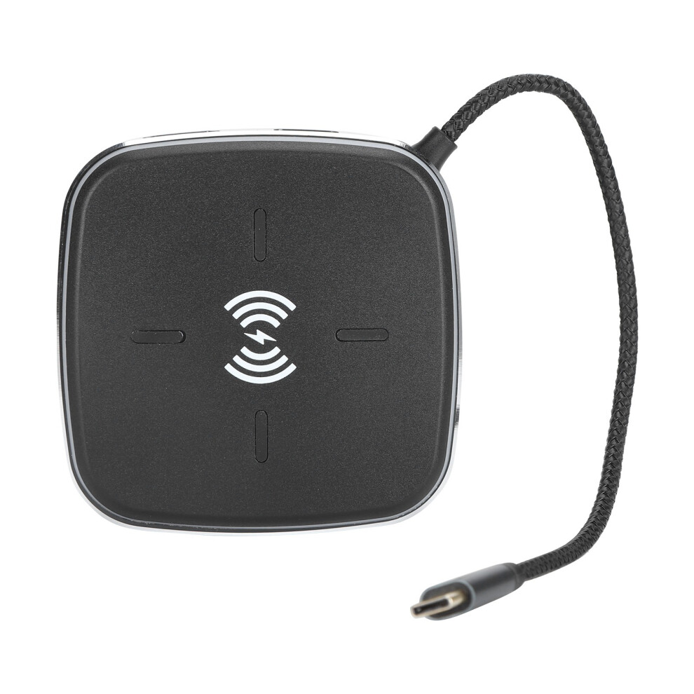 Docking Station With Wireless Charger: Compact Design & Single Cable Solution For Simplified Workspaces 9175034929212
