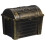 3Pcs Dark Brown Plastic Mini Pirate Treasure Boxes Jewelry Storage 2