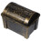 3Pcs Dark Brown Plastic Mini Pirate Treasure Boxes Jewelry Storage 3