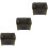 3Pcs Dark Brown Plastic Mini Pirate Treasure Boxes Jewelry Storage 5