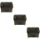 3Pcs Dark Brown Plastic Mini Pirate Treasure Boxes Jewelry Storage 9
