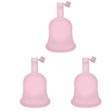 3Pièces Porte-Coupe Menstruelle Silicone Rose Sécurisé Femmes