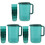 3Sets Household Green Water Kettle with Handle for Storage Use 1