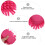 2set Dry Eraser Cleaner Pink Chenille For Company Use 4