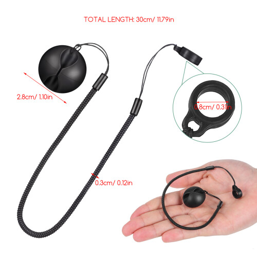 2 Pcs Stylus Pen Fixing Rope 30.00x0.80x0.30cm Black 1