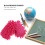 2set Dry Eraser Cleaner Pink Chenille For Company Use 5