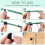 2 Pcs Stylus Pen Fixing Rope 30.00x0.80x0.30cm Black 6