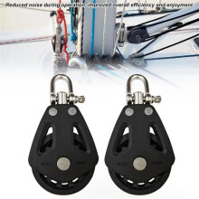 Marine Pulleys for Rope Pulley Block Rope Runner Silence Rotation Traction Wheel Pulley Block Rope Runner Heavy Duty