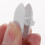 10pcs 360 White Earphone Lavalier To Rotate 3
