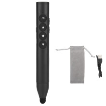 Dynamic Presentation Pointer, Easy-To-Use Wireless Presenter Remote With Bright Red Light And High Compatibility For Professional Presentations