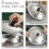Multipurpose Pot Pan Lid Round 2pcs 10.8in 6