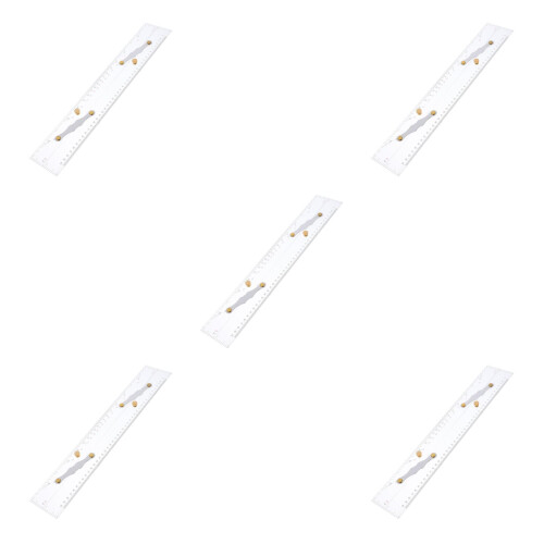 5Pcs Transparent Parallel Ruler Marine Chart Plotting and Drawing Tool