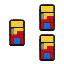 3Pcs Slide Puzzle Game Durable Plastic Mind Puzzle for Kids and Adults