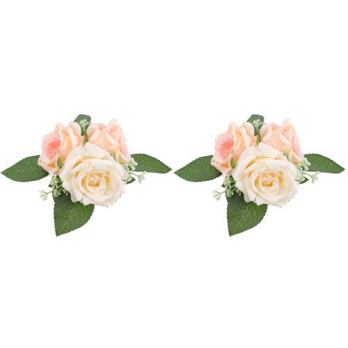 2Pièces Fleurs Décoratives Fines Pour Gâteau Cupcakes Colorés