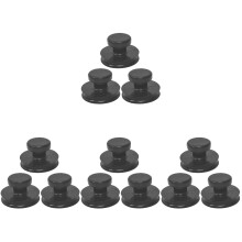 12Pcs Compact Black Rubber Suction Cups for Singing Bowl Replacement
