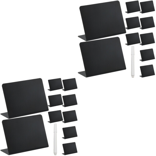 2 Sets Rewritable Small Blackboard The Pen Pvc Mini 2