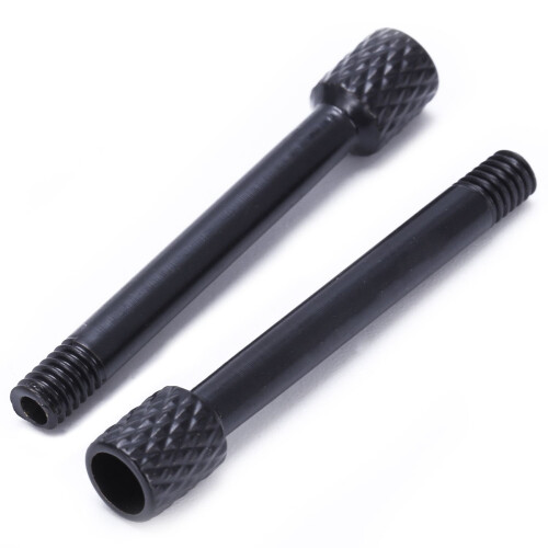 12 Pcs Brass Electric Guitar Tremolo Bridge Saddle Clamp Lock String Screw/String Through Screw Black 2