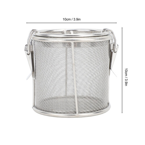 304 Stainless Steel Spice Filter with Extended Chain Hook, Fine Mesh M 1