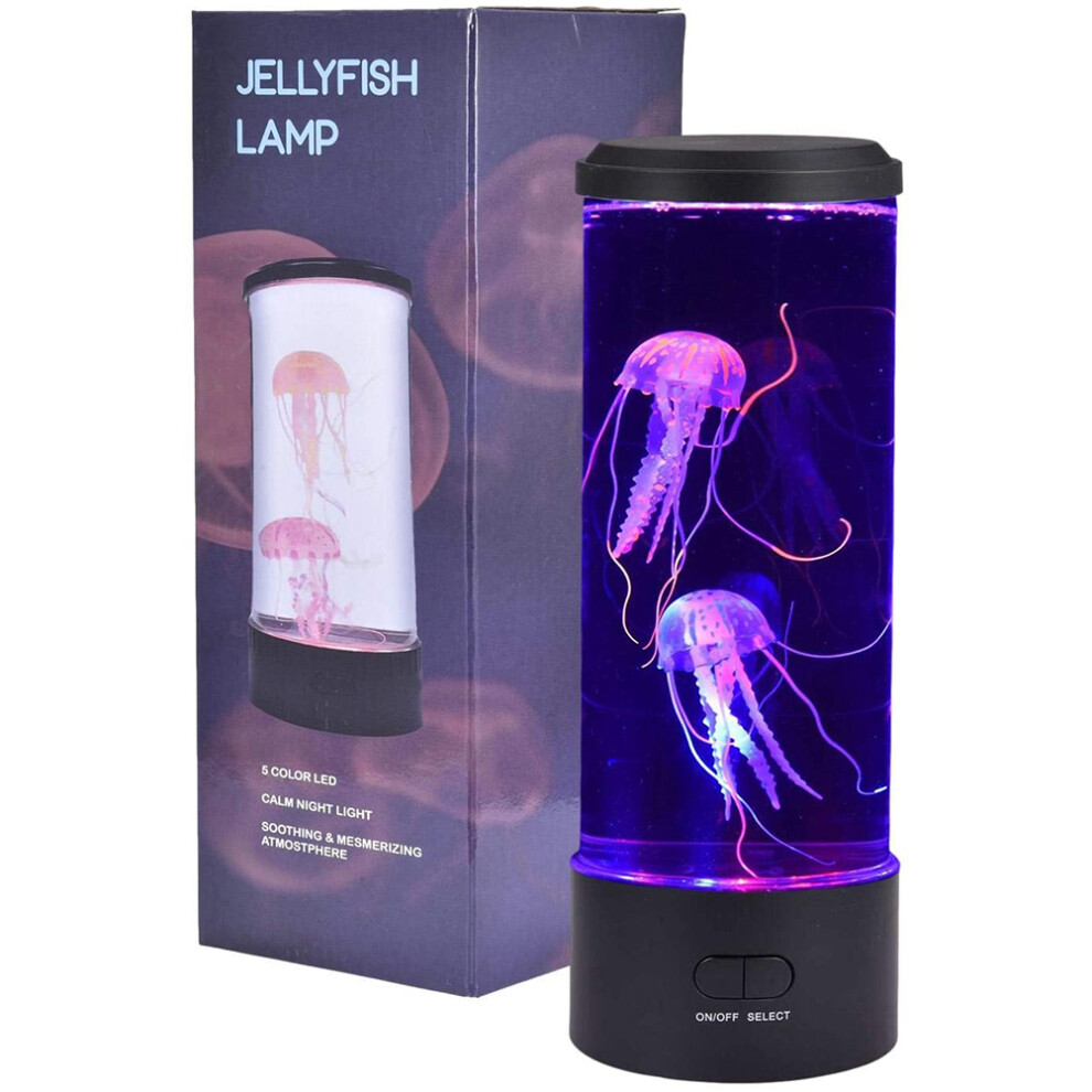 Sensory Aquarium Jellyfish Lamp, Creates Calming Environment Tranquil Peaceful Ambiance With Realistic Lifelike Jellyfish, Color Changing Light 9175034558276