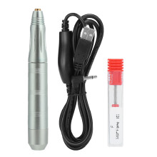 Compact Size Nail Art Tool, Ergonomic Handle Professional Electric File for Manicure Pedicure, Nail Drill Handpiece with Low Heat for Salon Home Use